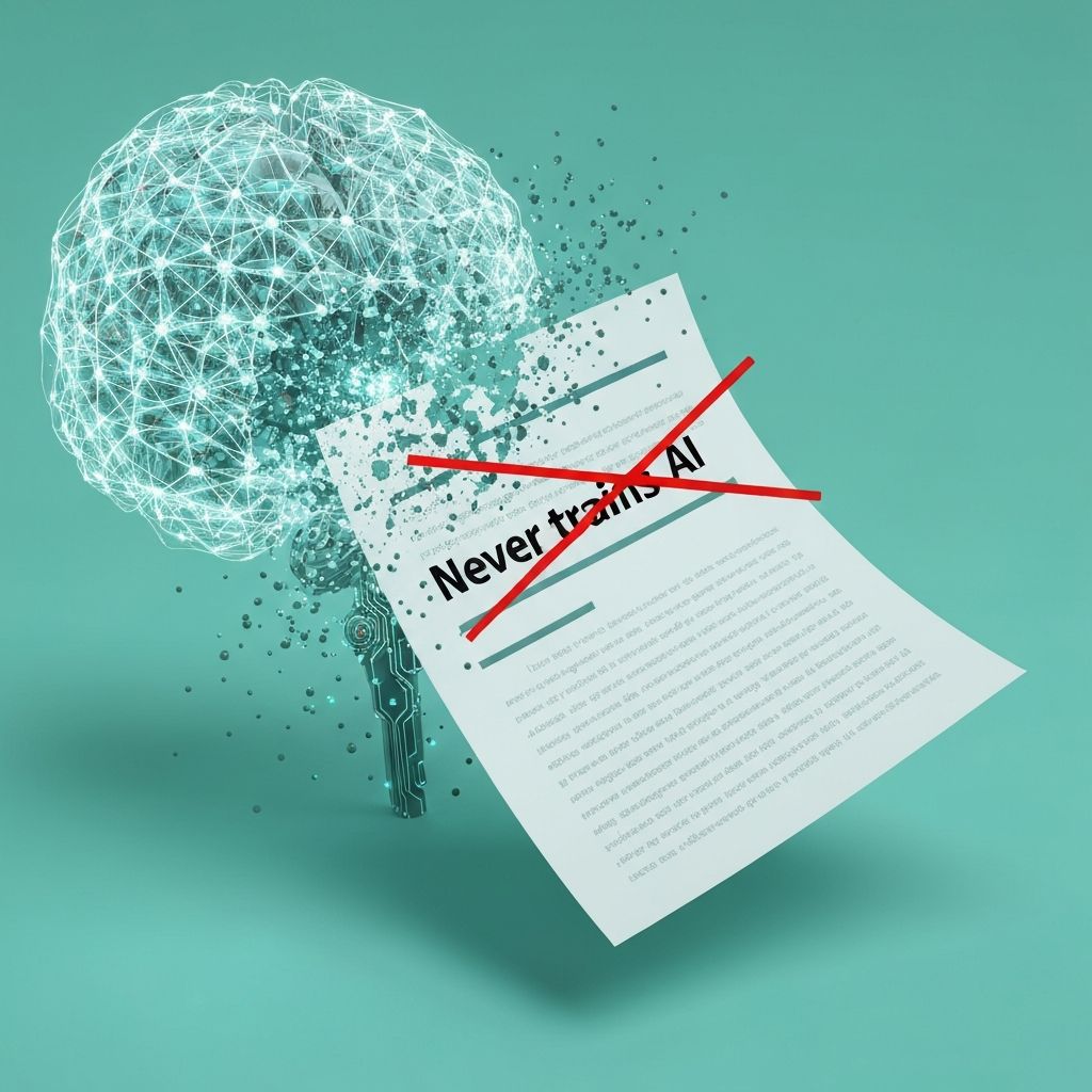 Zero data retention policy showing data destruction after AI processing